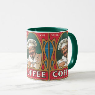 Küchenchef Kaffee Vintage Art Nouveau Küche Tasse