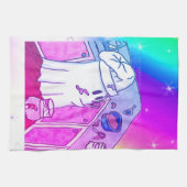 Küchenchef Kurt Küchentuch - Cute Ghost mit Regenb (Horizontal)