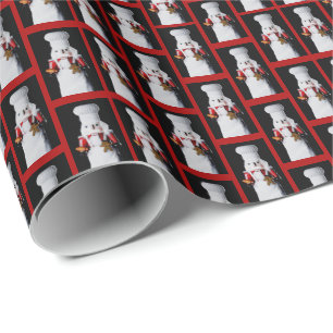 Küchenchef Nussknacker Muster Geschenkpapier