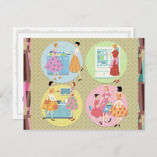 Küchenclub Postcard (oder Rezept Card) Postkarte (Vorne/Hinten)