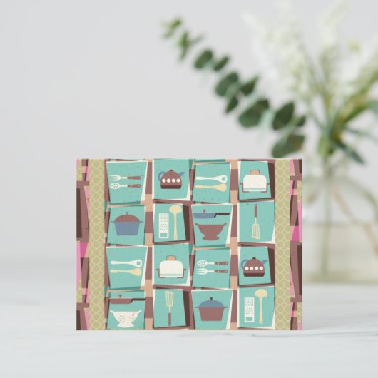 Küchenclub Postcard (oder Rezept Card) Postkarte (Stehend Vorderseite)