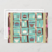 Küchenclub Postcard (oder Rezept Card) Postkarte (Vorne/Hinten)