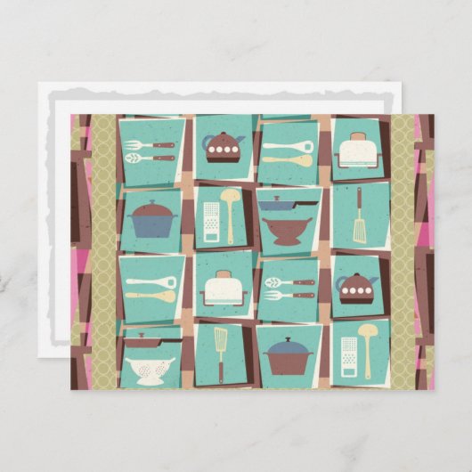 Küchenclub Postcard (oder Rezept Card) Postkarte (Vorne/Hinten)