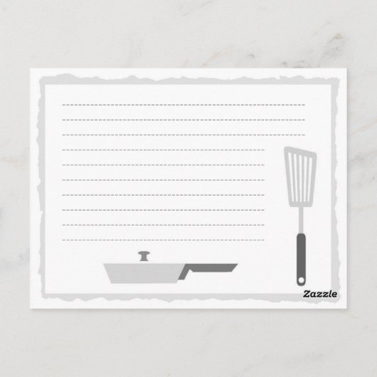 Küchenclub Postcard (oder Rezept Card) Postkarte (Rückseite)