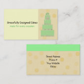 Kuchendekoration/Backen Visitenkarte (Vorne/Hinten)