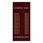 Kuchendekorator Hochzeitstorte Werbekarte (Hinten)