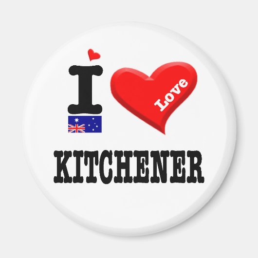 KÜCHENER - I-Liebe Magnet (Vorne)