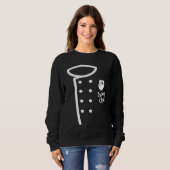 Küchenexperte 2. Ansprechpartner Kochen Sous-Che Sweatshirt (Vorne ganz)