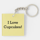 Kuchenfamilien-Zuckerguss besprüht Kirschkuchen Schlüsselanhänger (Rückseite)