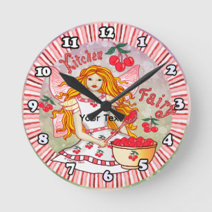 Küchenfee Runde Wanduhr