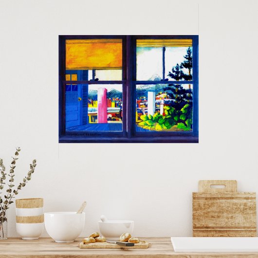 Küchenfenster - Poster (Küche)