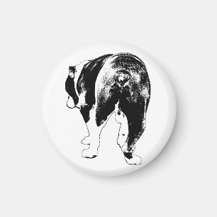Küchengalerie: Grafischer Bulldog Magnet