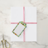 Kuchengebäck Dessert & Donut Patisserie Muster Geschenkanhänger (Mit Garn)