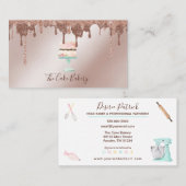 Kuchengebäck Glitzer Treibläschen Visitenkarte (Vorne/Hinten)