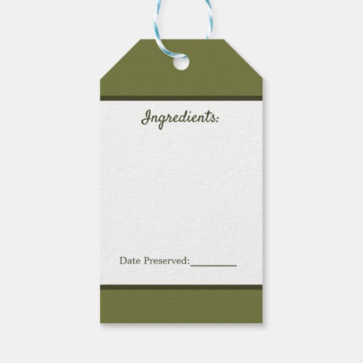 Küchengekochte Töpfe und Geschenkstempel Geschenkanhänger