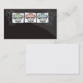 Kuchengekritzelbäcker-Backen-Visitenkarte 2 Visitenkarte (Vorne/Hinten)