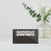 Kuchengekritzelbäcker-Backen-Visitenkarte 2 Visitenkarte (Stehend Vorderseite)