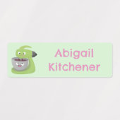 Küchengerät für Kuchenbacken Cartoon personalisier Etiketten (Design 2)