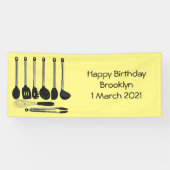 Küchengeräte-Cartoon-Abbildung Banner (Horizontal)