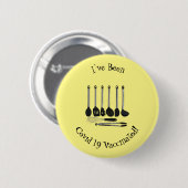 Küchengeräte-Cartoon-Abbildung Button (Vorne & Hinten)