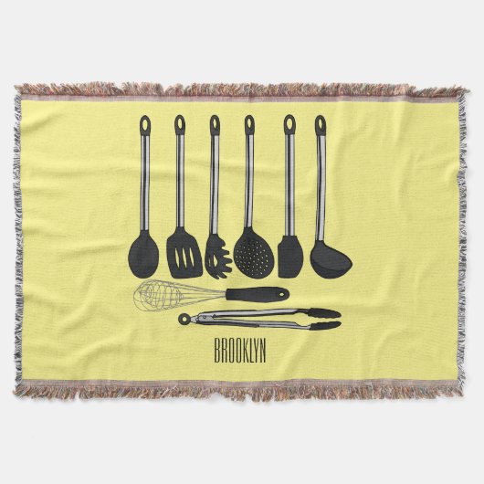 Küchengeräte-Cartoon-Abbildung Decke (Vorderseite)