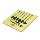 Küchengeräte-Cartoon-Abbildung Fliese (Seite)