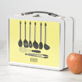 Küchengeräte-Cartoon-Abbildung Metall Brotdose (Beispiel)