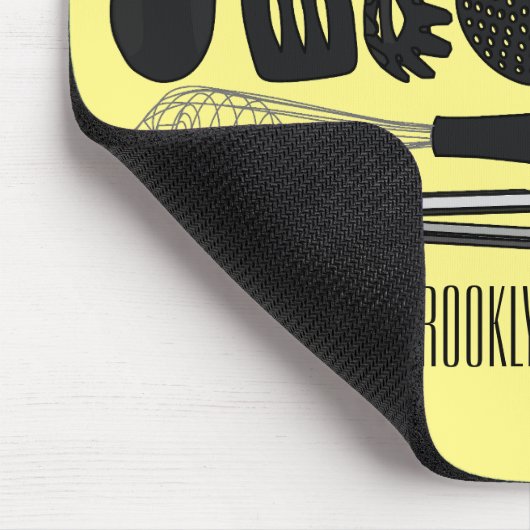 Küchengeräte-Cartoon-Abbildung Mousepad (Ecke)