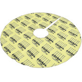 Küchengeräte-Cartoon-Abbildung Polyester Weihnachtsbaumdecke (Schrägansicht)