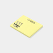Küchengeräte-Cartoon-Abbildung Post-it Klebezettel (angewinkelt)