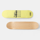 Küchengeräte-Cartoon-Abbildung Skateboard (Horizontal)