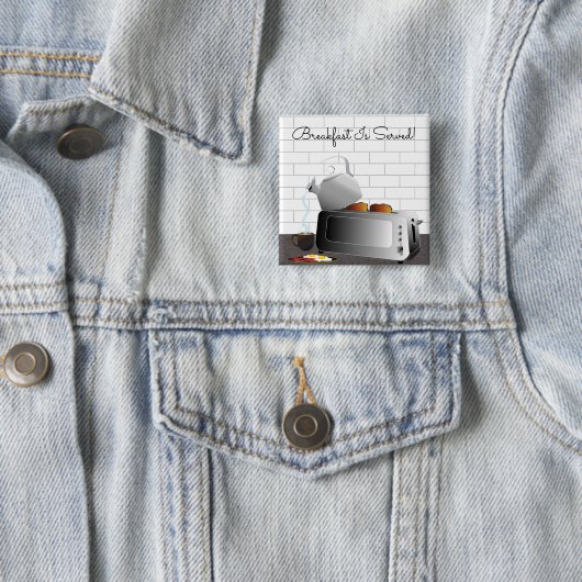 Küchengeräte Frühstück Funny Button (Beispiel)