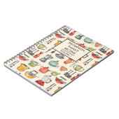 Küchengeräte für Wasserfarben Personalisiert Rezep Notizblock (Linke Seite)