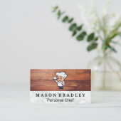 Küchengeräte | Koch-Logo Visitenkarte (Stehend Vorderseite)