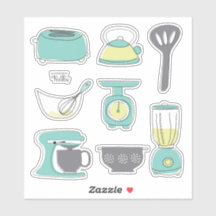 Küchengeräte Kochen Frühstück Kochen Vinyl