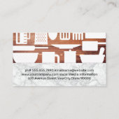 Küchengeräte | Marmor | Holzkappen Visitenkarte (Rückseite)