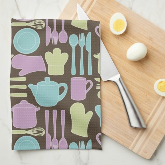 Küchengeräte Muster 2 Handtuch (Viertel Falte)