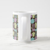Küchengeräte Muster 2 Jumbo-Tasse (Rückseite)