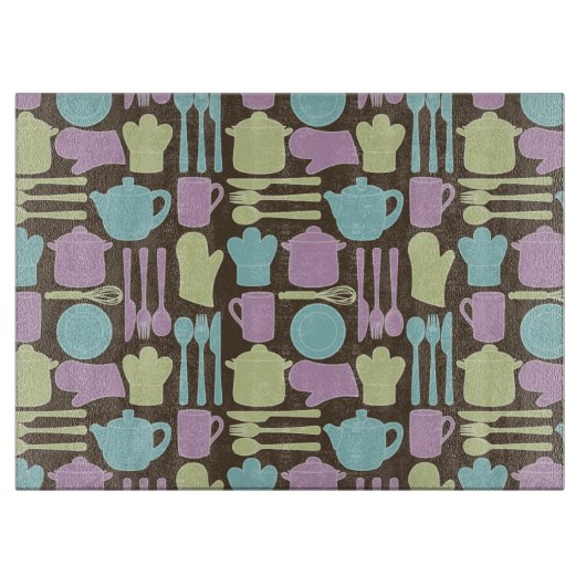 Küchengeräte Muster 2 Schneidebrett (Vorderseite)