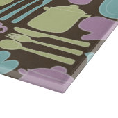 Küchengeräte Muster 2 Schneidebrett (Ecke)