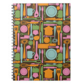 Küchengeräte Muster 3 Notizblock (Vorderseite)