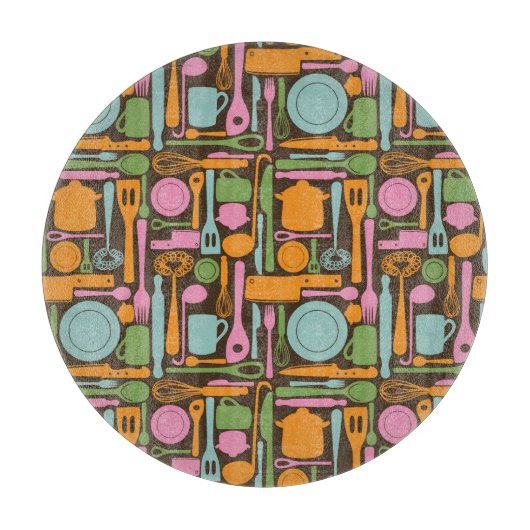 Küchengeräte Muster 3 Schneidebrett (Vorderseite)