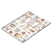 Küchengeräte Personalisiert Rezept Notizblock (Linke Seite)