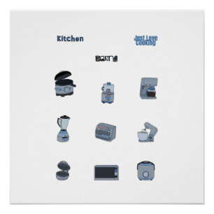 Küchengeräte Poster