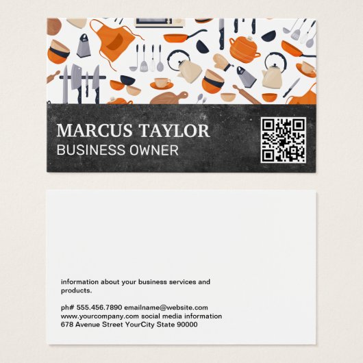 Küchengeräte | QR-Code (Vorne & Hinten)