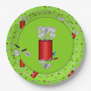 Küchengeräte, TELLER GREEN-PAPER-PARTY