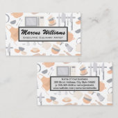 Küchengeräte und Ausstattungsmuster Visitenkarte (Vorne/Hinten)