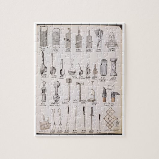 Küchengeräte, von einem Geschäftskatalog von Puzzle (Vertikal)