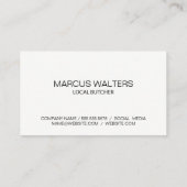 Küchengeschirr | Steak House Visitenkarte (Rückseite)