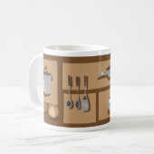 Küchengeschirr und Lebensmittel Kaffeetasse (Vorderseite Links)